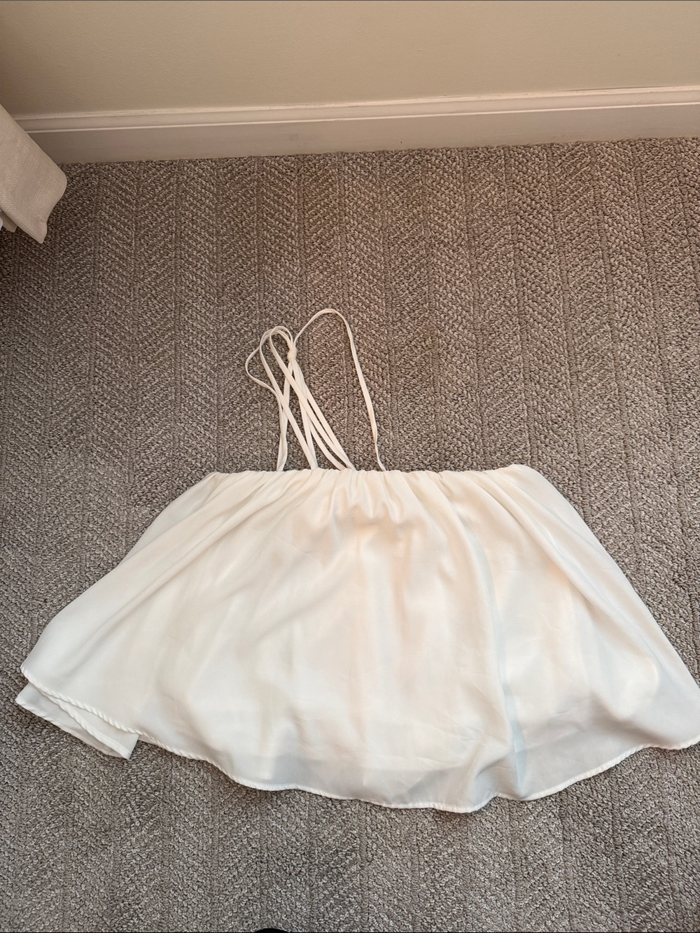 bp. White Spaghetti Strap Crop Top